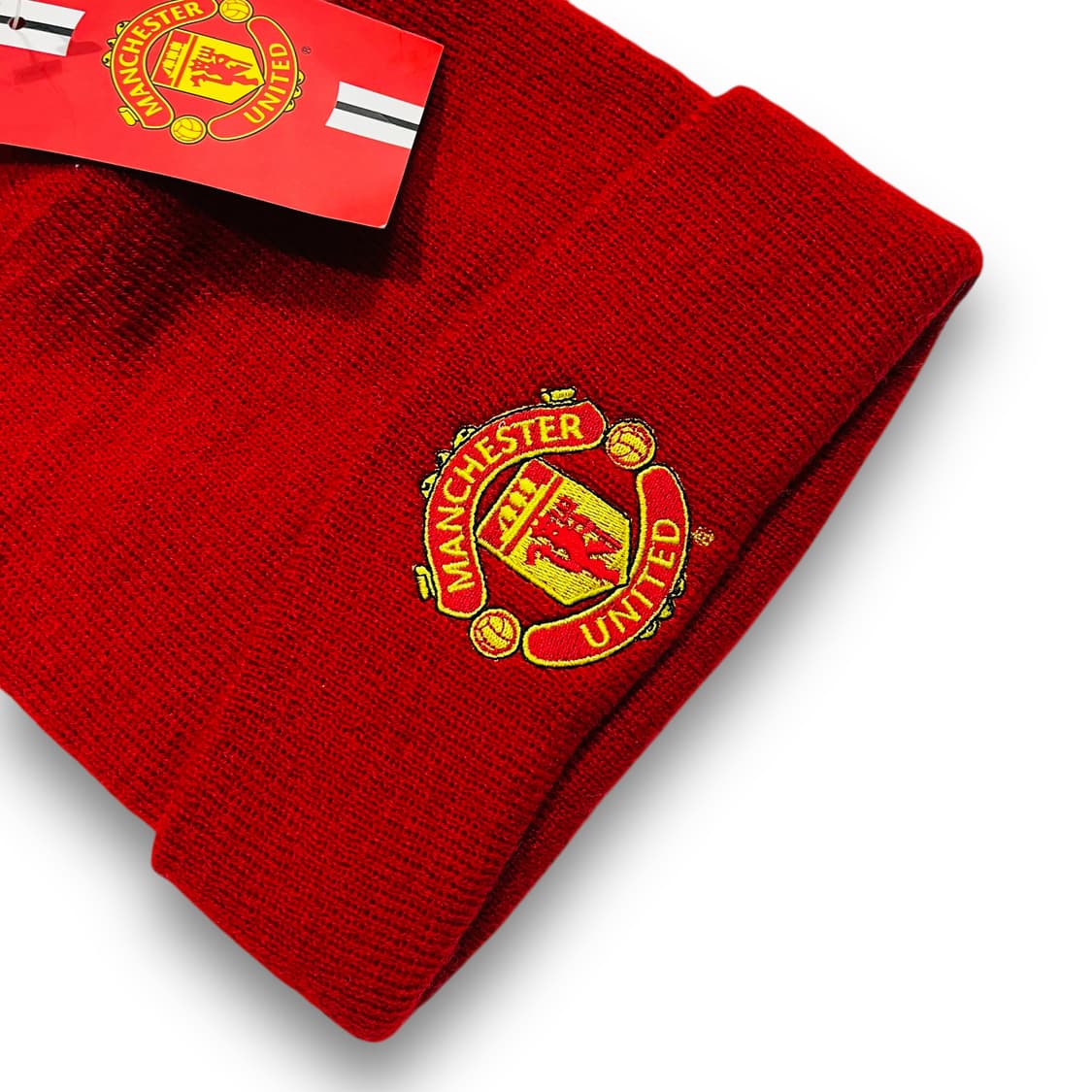 맨체스터 유나이티드 자수 로고 레드 데드스탁 비니 상품이미지2