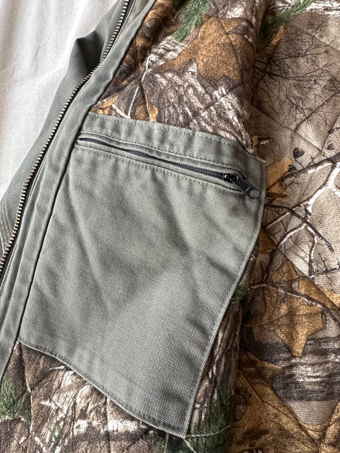 칼하트 액티브 후드 자켓 올리브그린 카모 L 상품이미지6