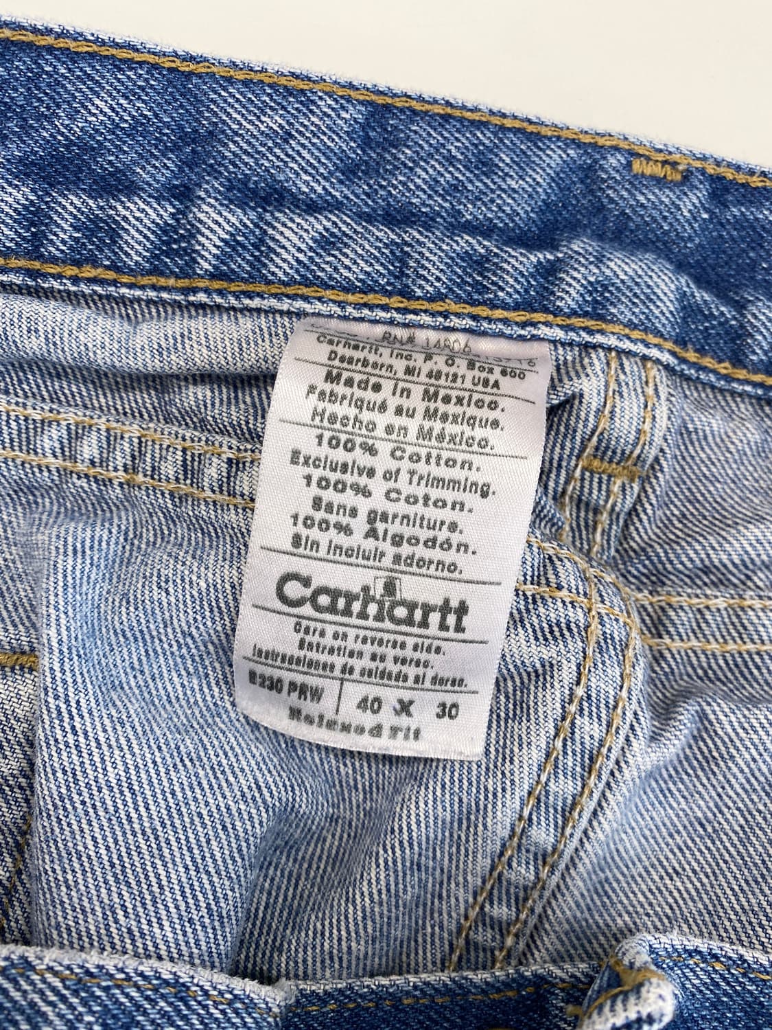 칼하트 페인티드 릴렉스 데님 팬츠 [B230] 상품이미지7