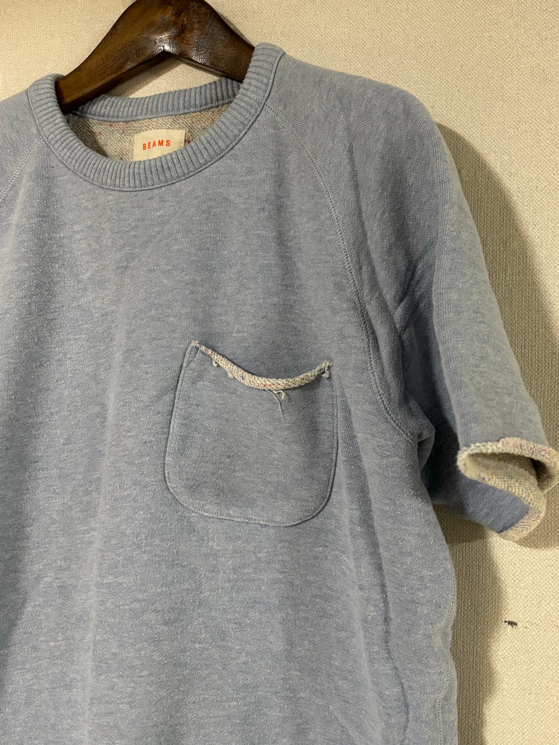 beams 빔즈 반팔 슬리브 스웨트셔츠 상품이미지3