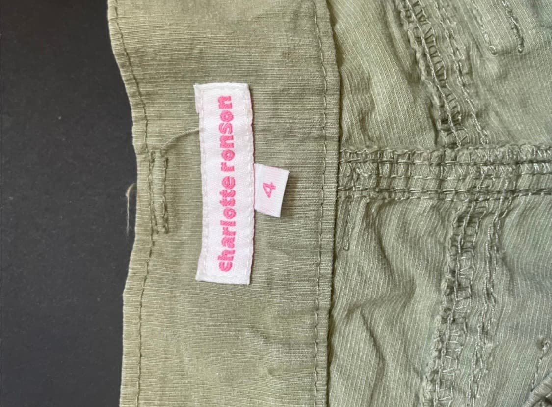 일본 빈티지 카고 7부 바지 S 상품이미지4