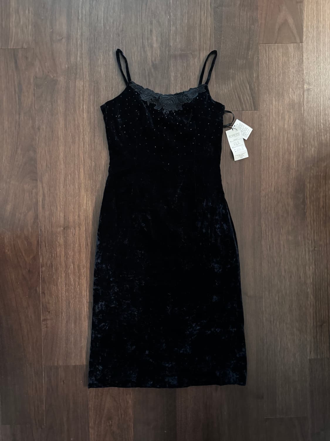 벨벳 비즈 원피스 상품이미지1