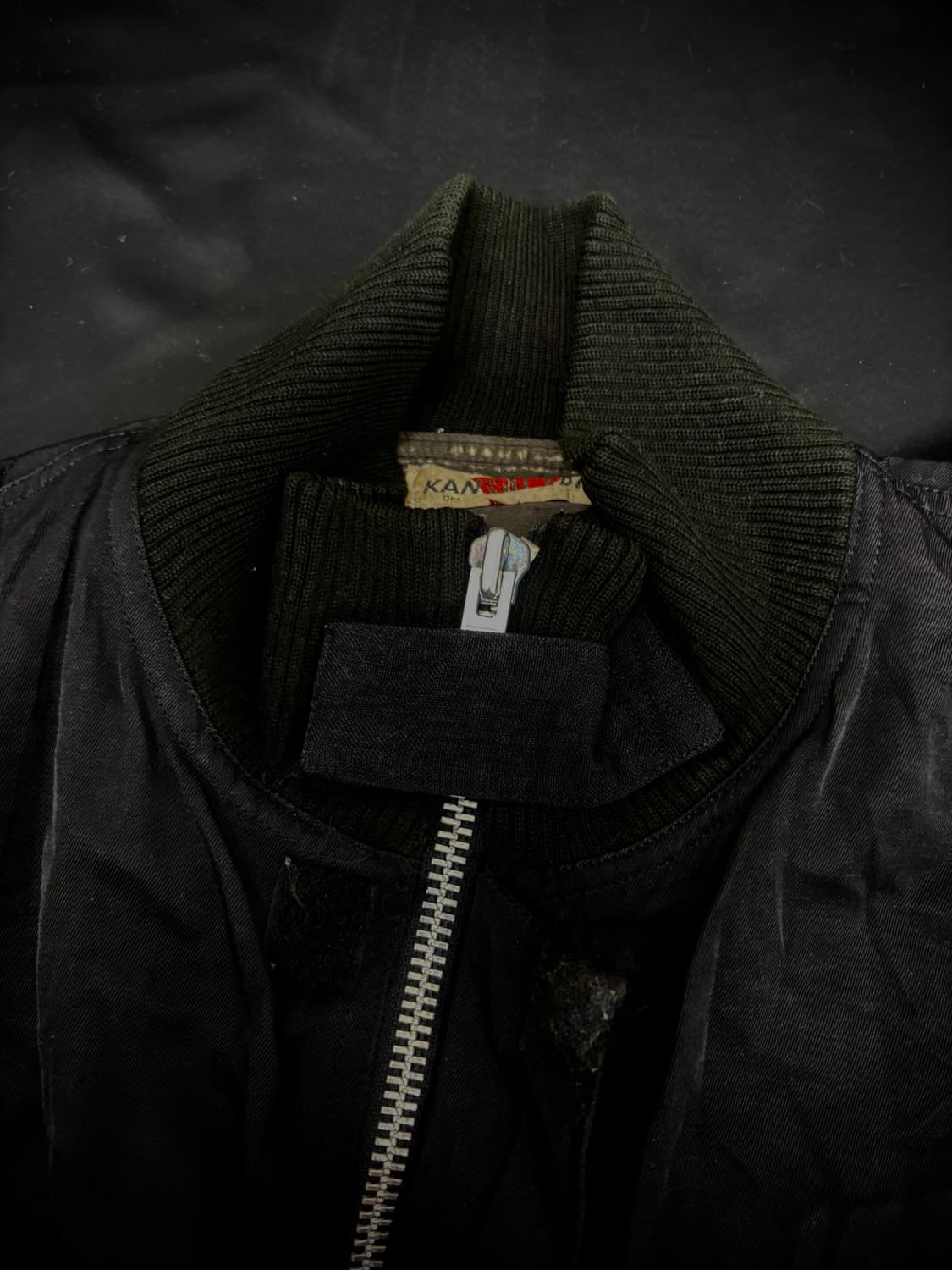 Y2K Bomber-Fit Black Work Jacket 상품이미지9