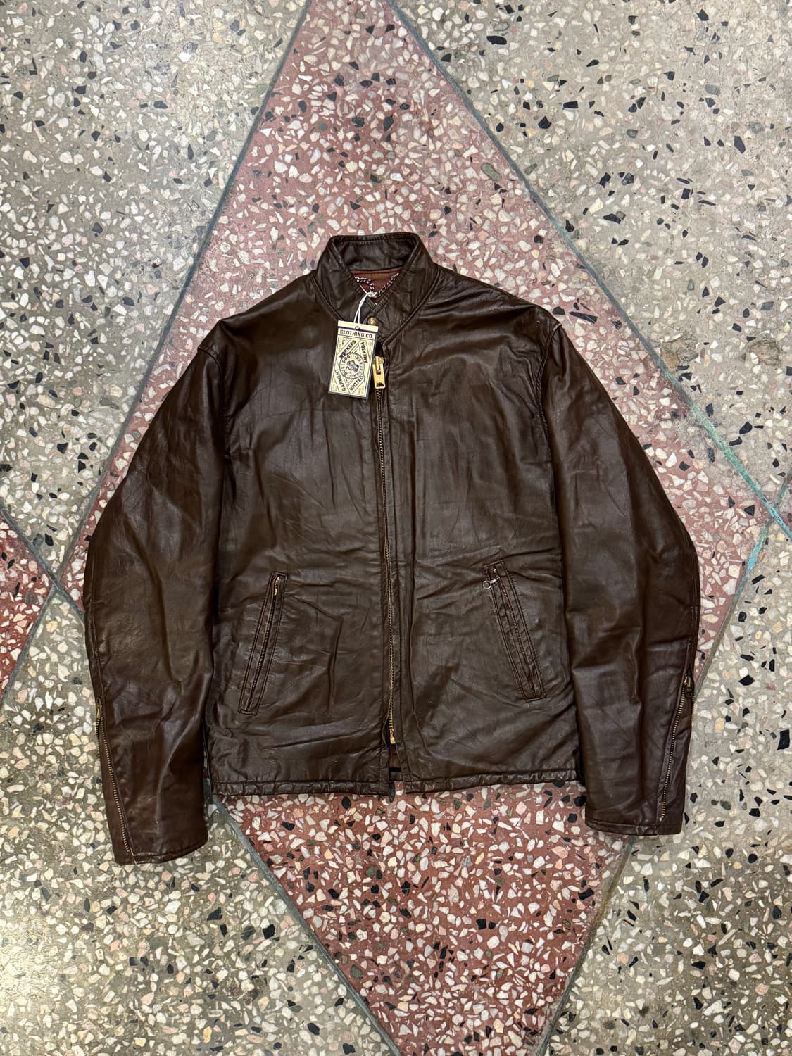 70s 브라운 싱글라이더 자켓 (40) 상품이미지1