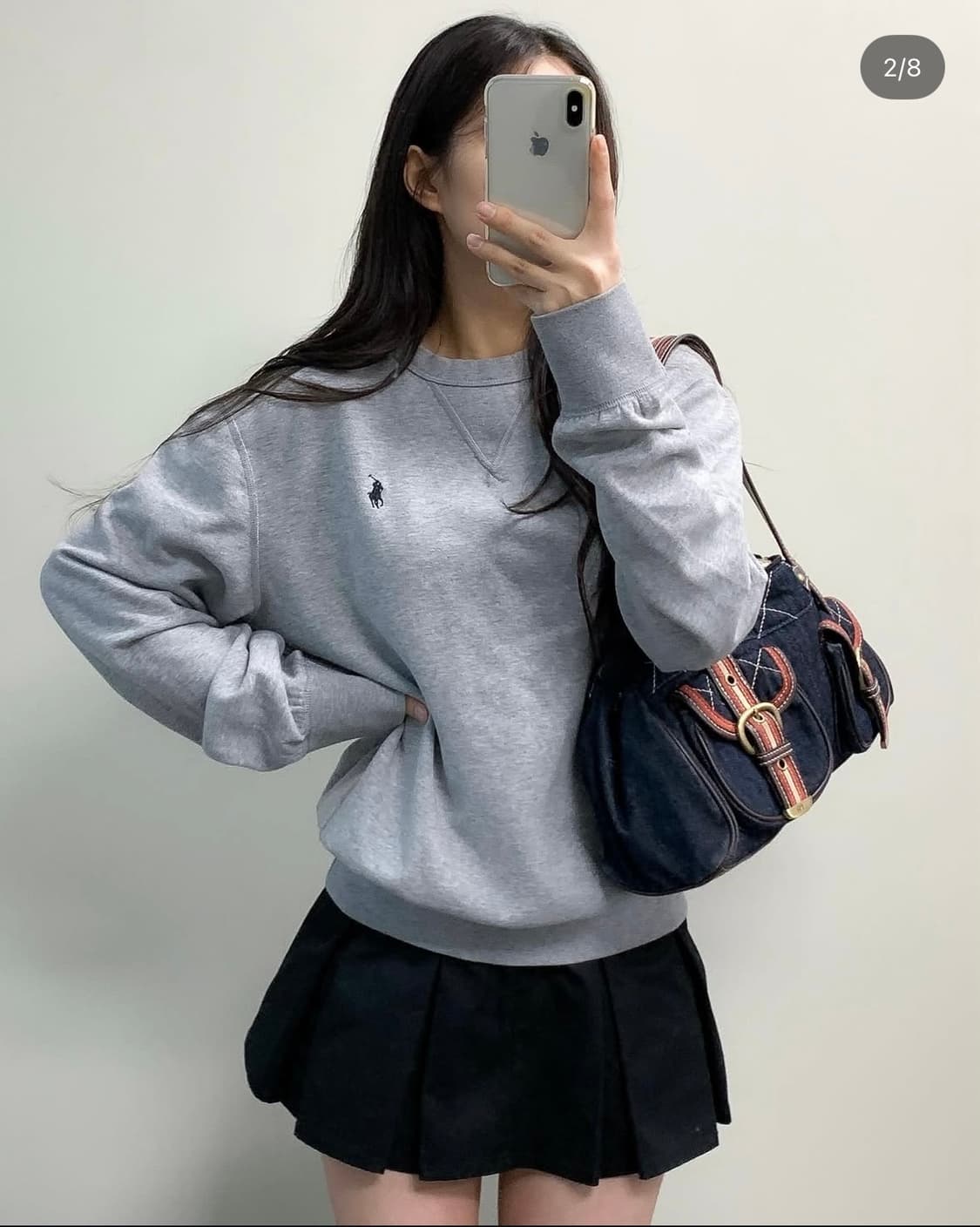 빈티지 폴로 그레이 맨투맨 M 상품이미지2