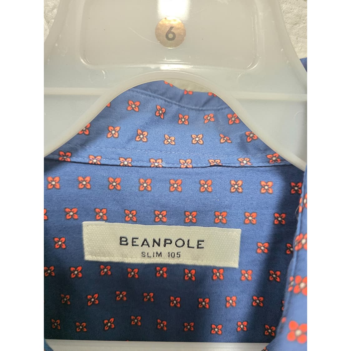 빈폴 슬림핏 남방 셔츠 105 네이비  상품이미지2