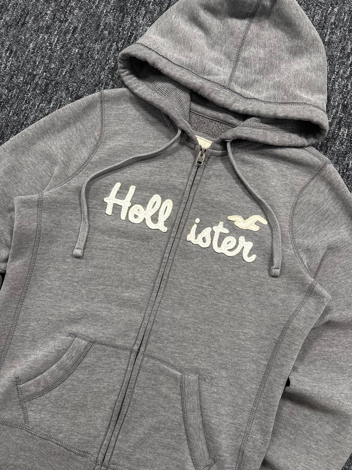 홀리스터 그레이 후드집업 상품이미지4