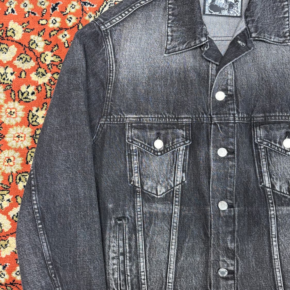 [L] 모드나인 휴머노이드 미디움블랙 데님자켓 상품이미지4