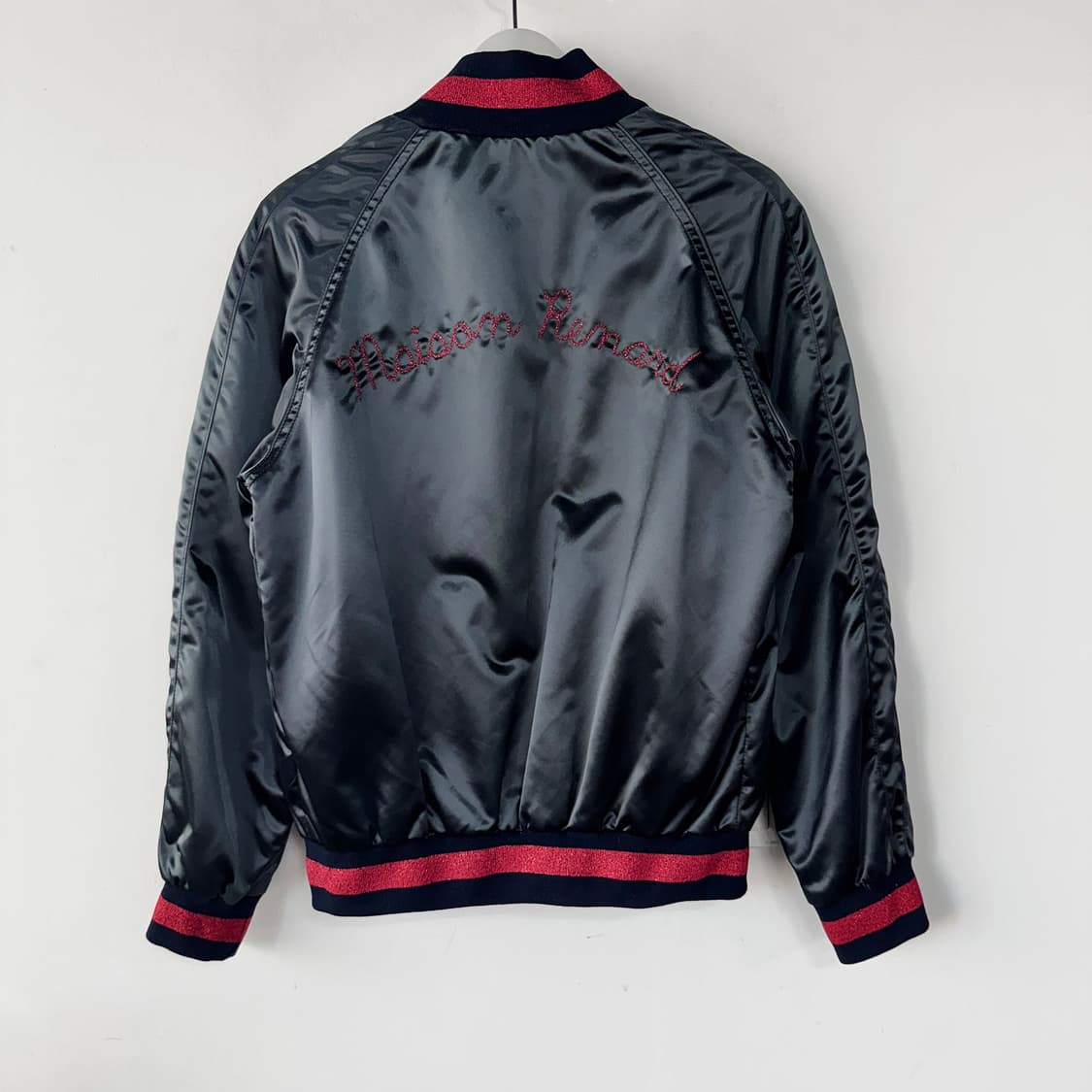 메종키츠네 새틴 테디 블루종 상품이미지6