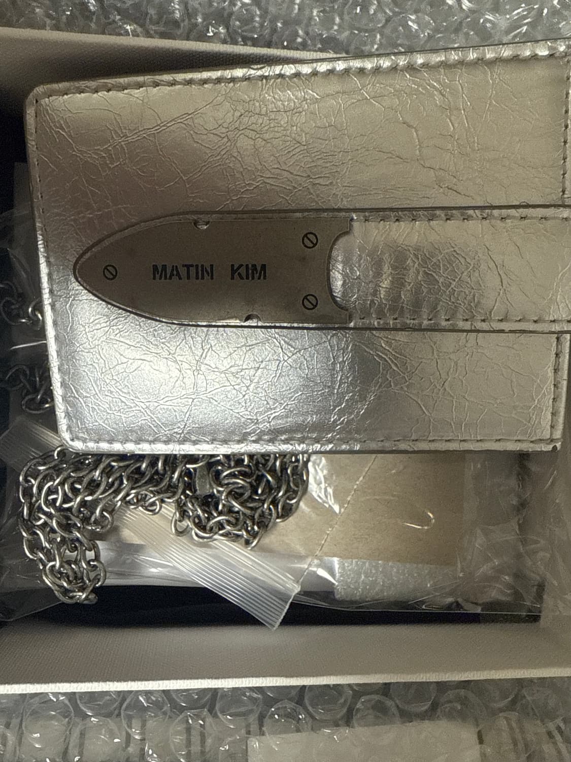 풀구성 마뗑킴 지갑 실버  상품이미지1