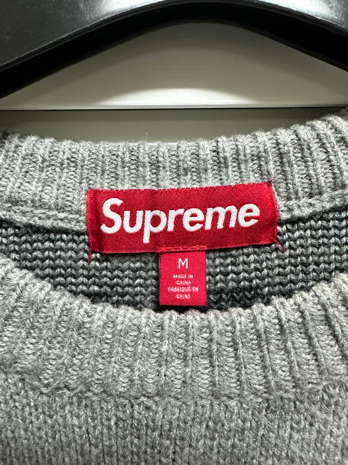 슈프림 트레셔 헤더 그레이 스웨터 M 상품이미지3