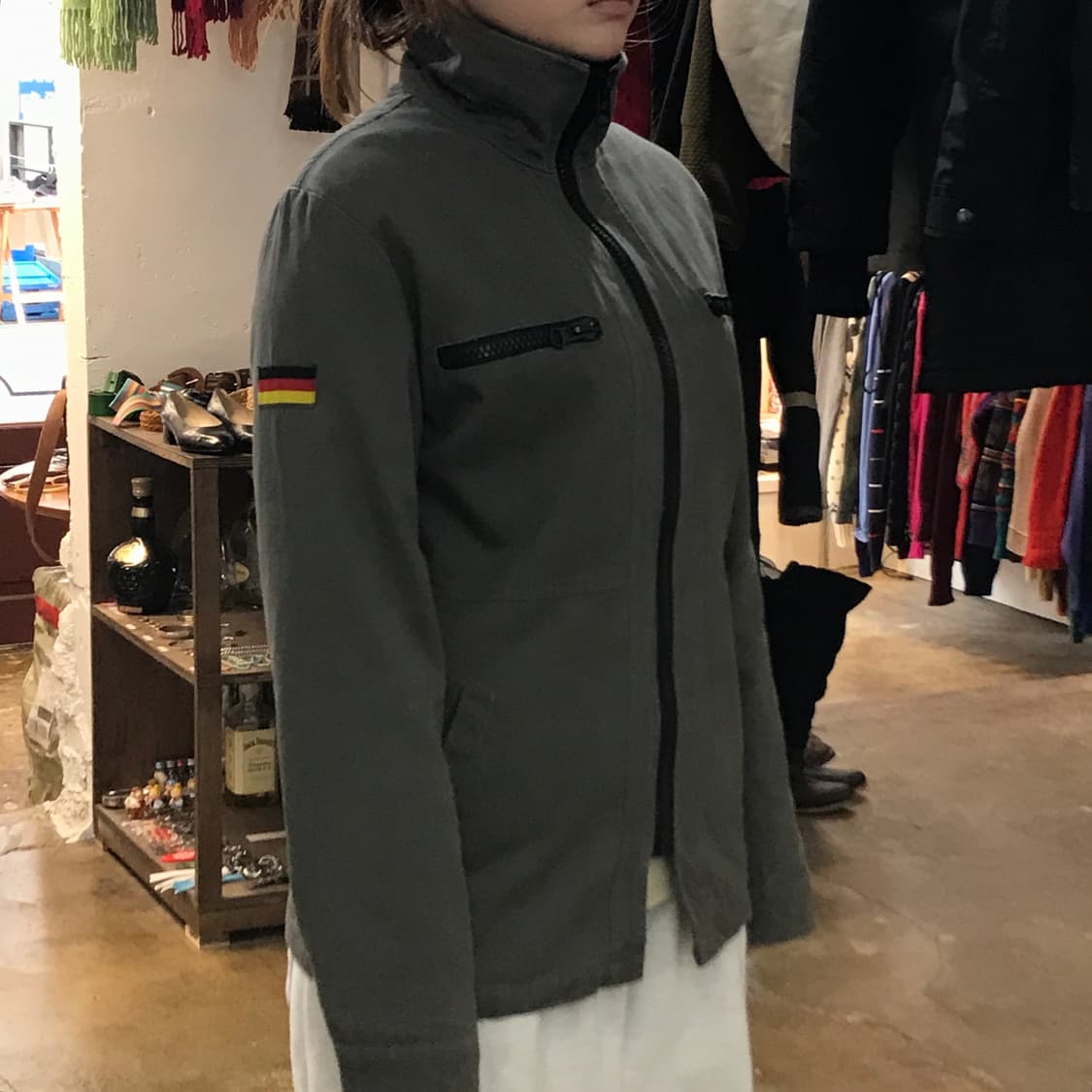 네이키드 펀치 카키색 독일군 집업 야상 자켓 남성 102 여성 프리사이즈 상품이미지8