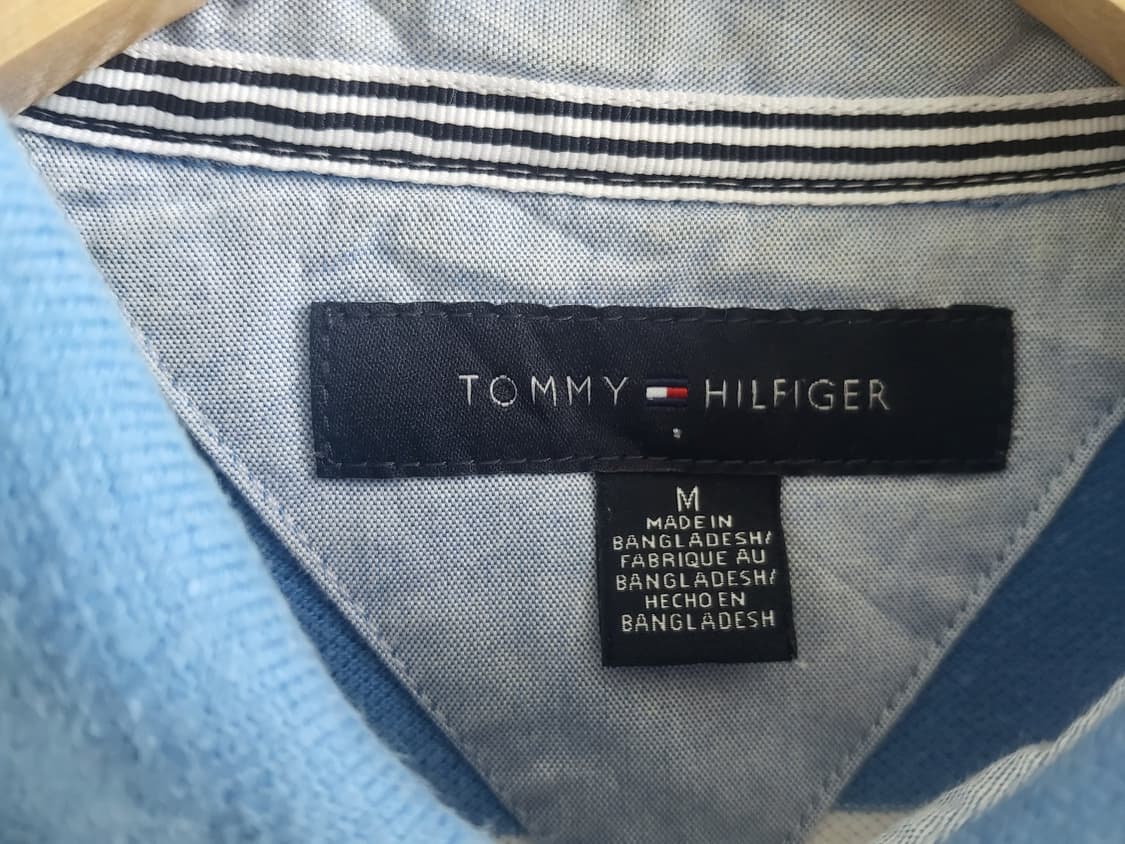 TOMMY HILFIGER 타미힐피거 남성 반팔 카라티 M 코튼 피케티 상품이미지5