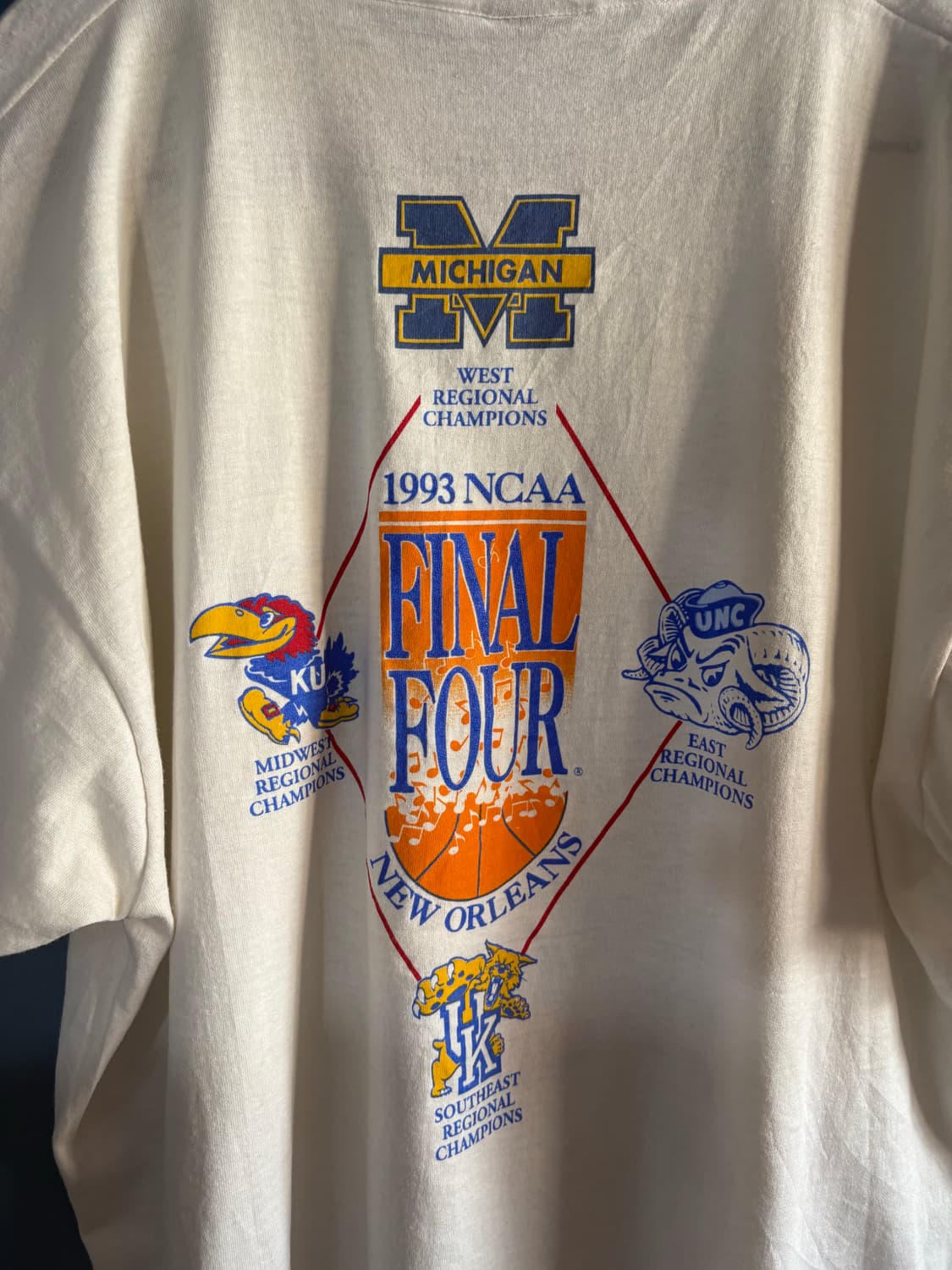 90’s NCAA Final Four Single stich T-Shir 상품이미지7