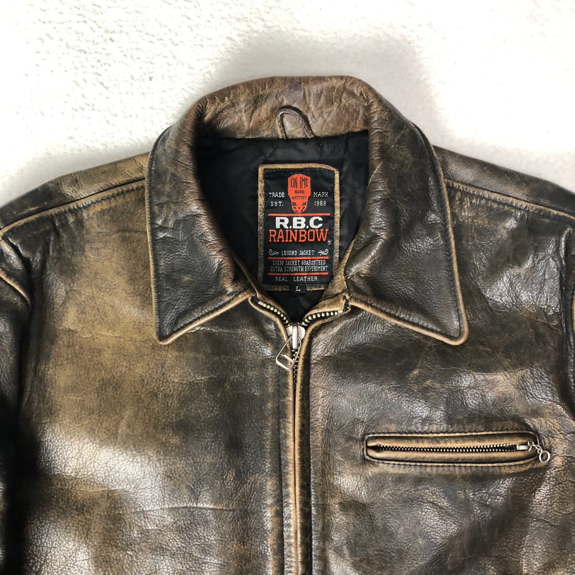 R.B.C 레더 봄버자켓  상품이미지4