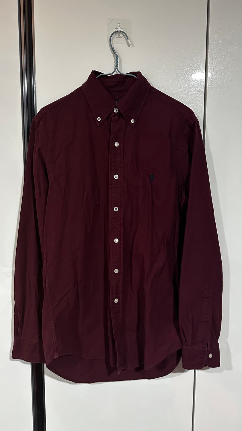 폴로 랄프로렌 긴팔 버건디 셔츠 상품이미지1