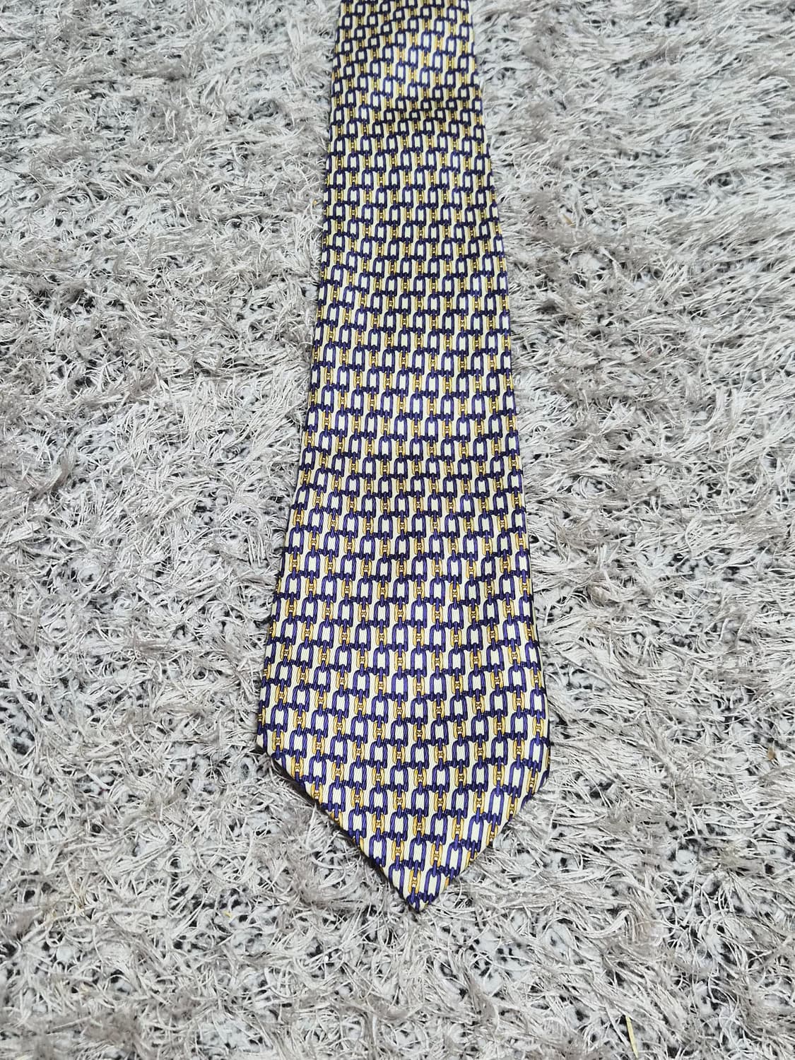 셀린느Celine 금장로고 패턴 넥타이 Free - N32 상품이미지2