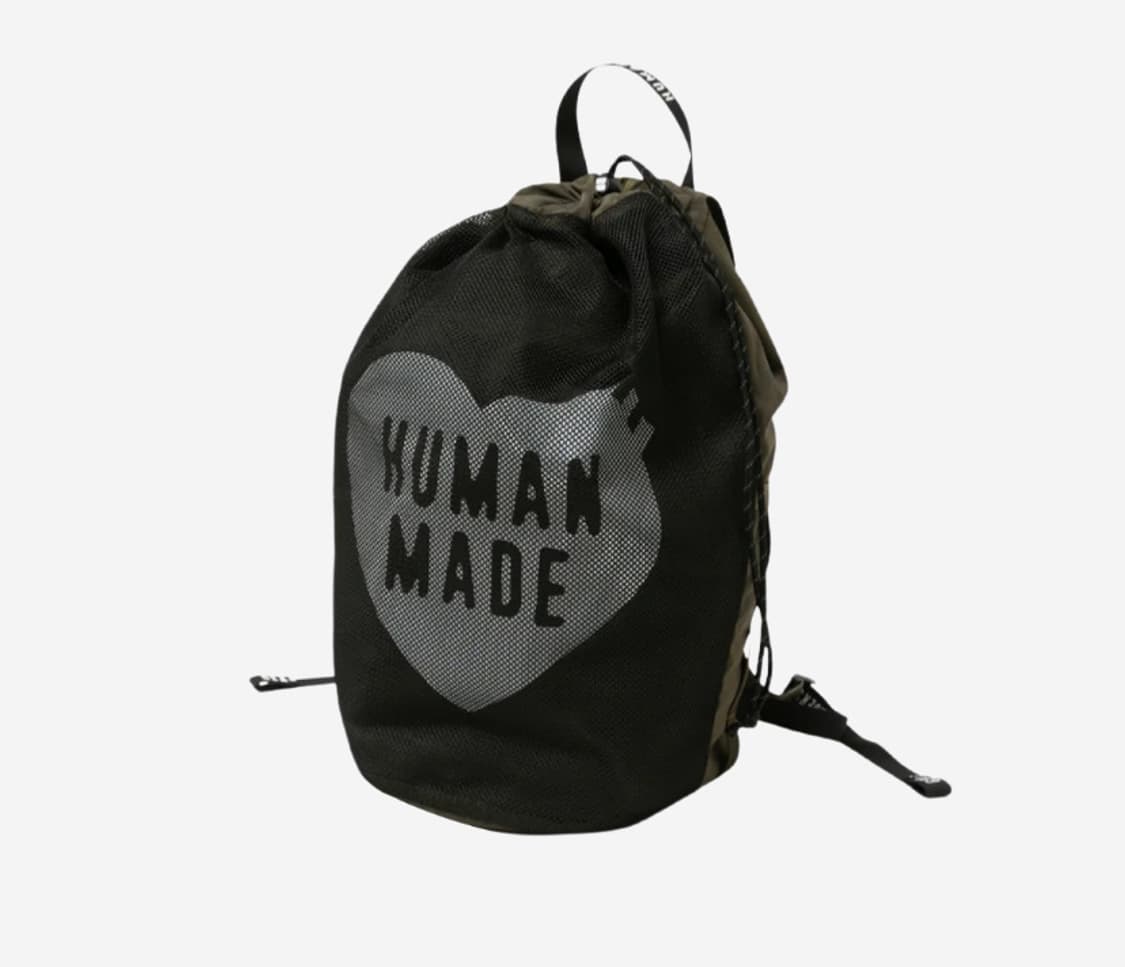 휴먼메이드 드로우스트링 백팩 올리브 드랩 상품이미지5