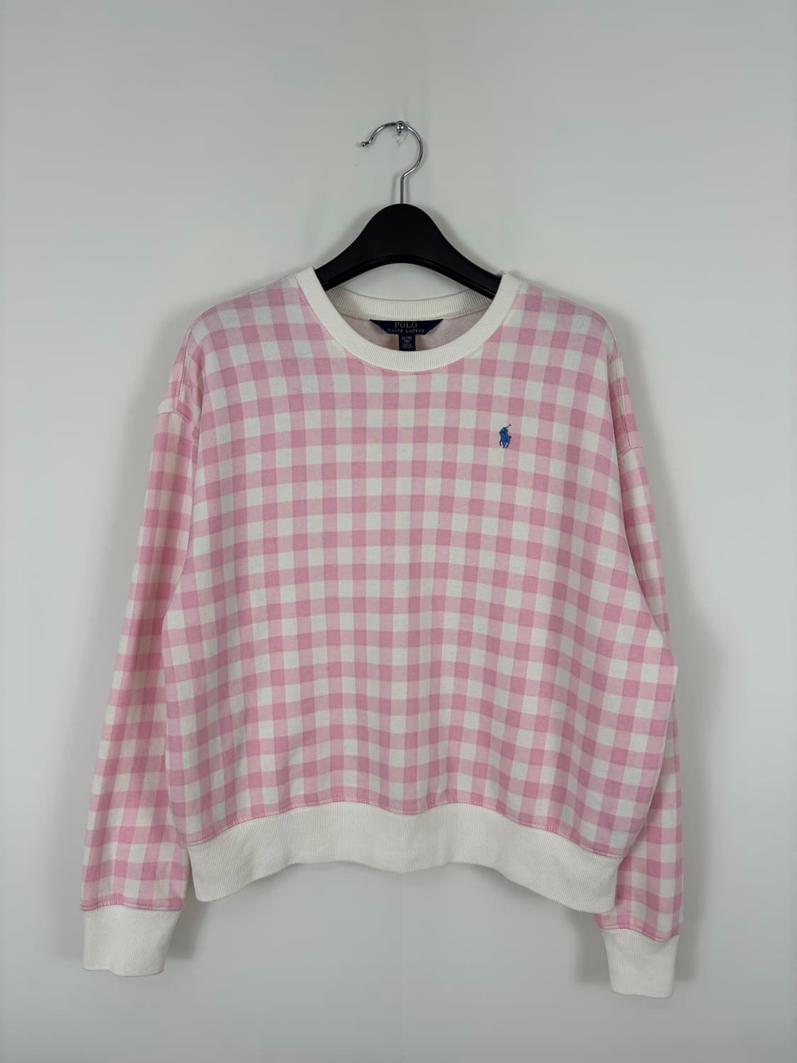 a34) 폴로랄프로렌 체크 포니 맨투맨 상품이미지1