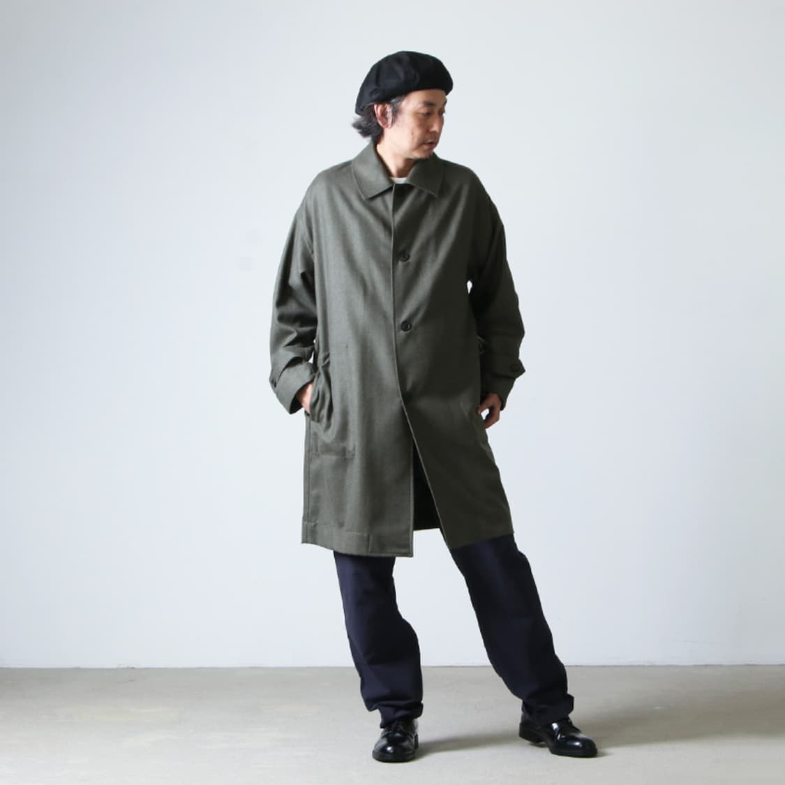 마카웨어 울 소프트 서지 셔츠 코트 상품이미지2