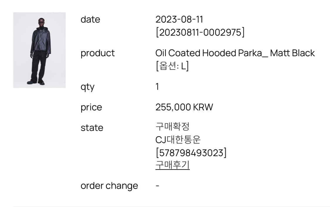 토니웩 오일 코티드 후디드 파카 상품이미지5