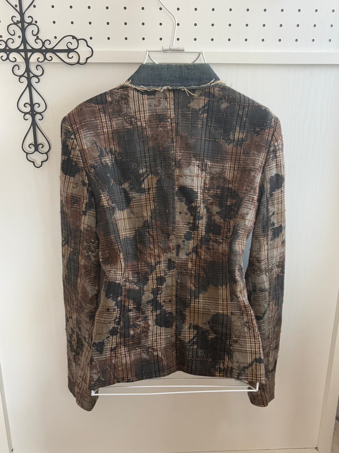 • Antique Checkered Denim Vintage Jacket 상품이미지6