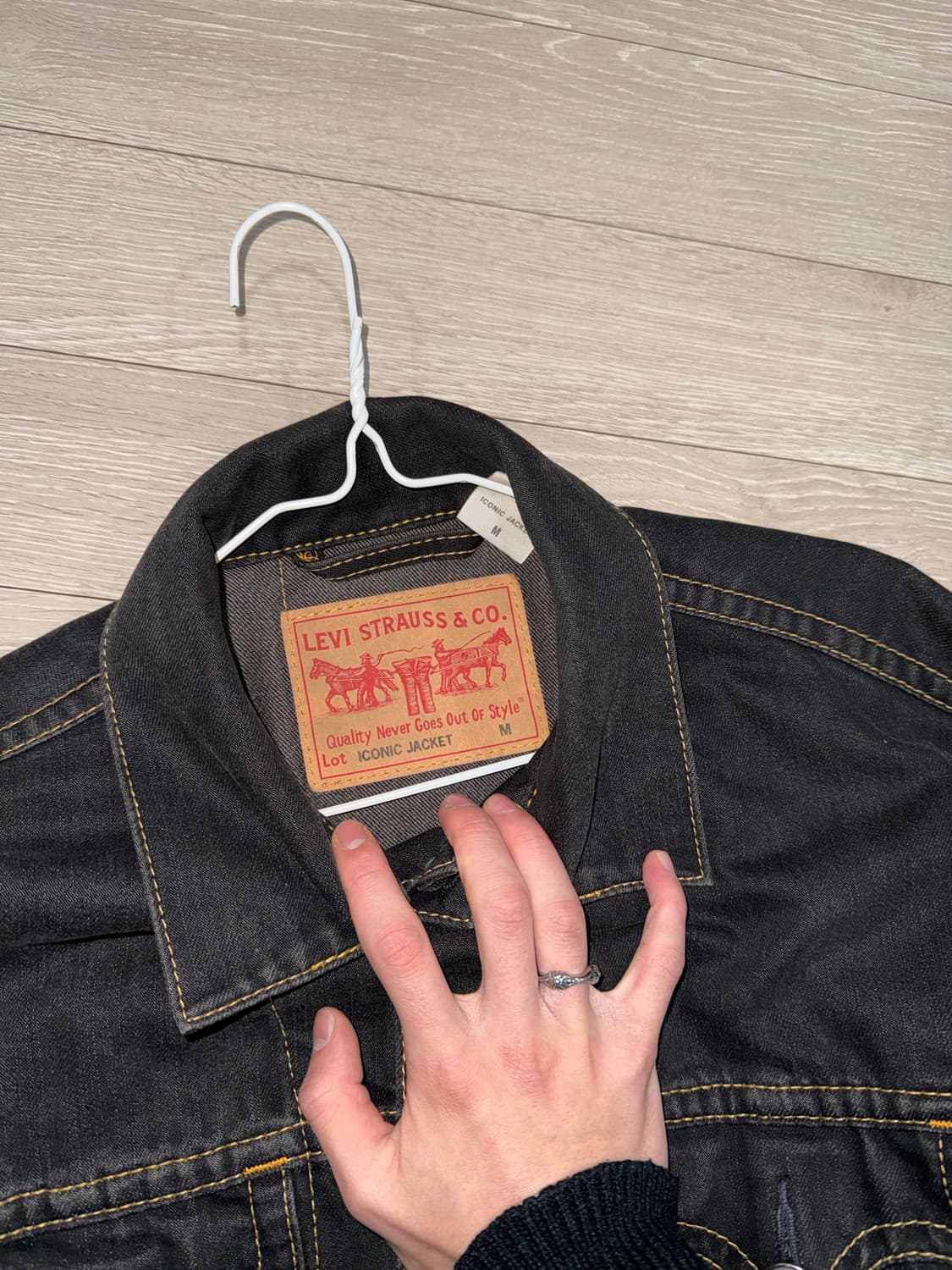 리바이스 타입원 흑청데님자캣 상품이미지3