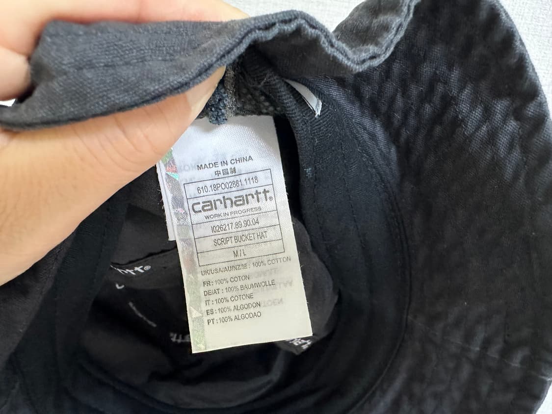 CARHARTT 칼하트 자수 버킷 모자 상품이미지6