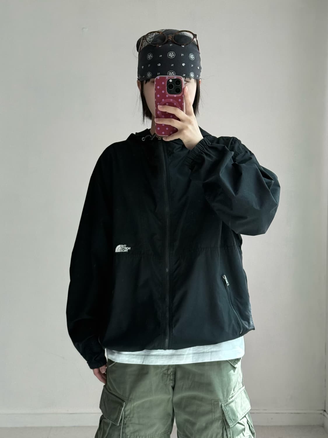 노스페이스 블랙 바람막이 상품이미지1