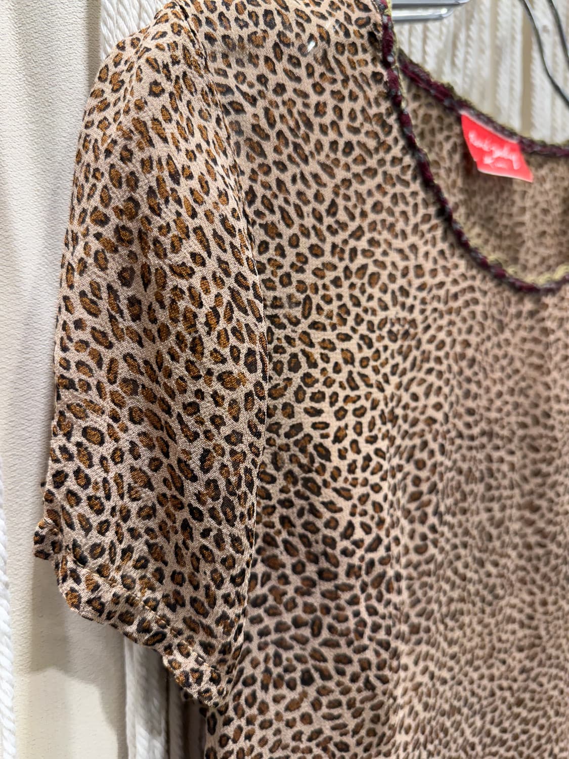 Leopard See-Through Top 0071 상품이미지5