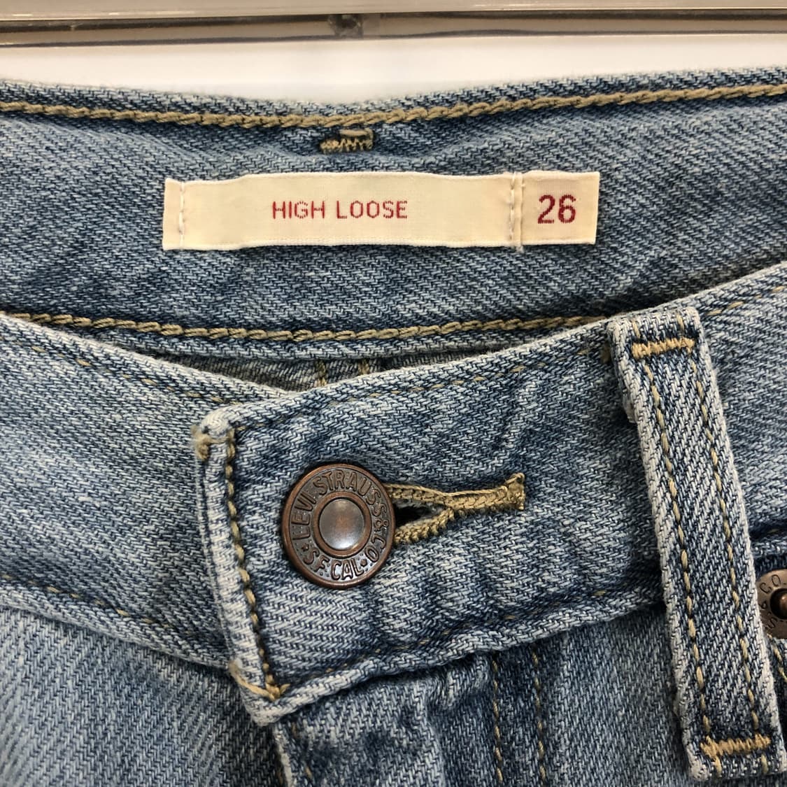 리바이스 하이루즈 프리미엄 와이드데님진 26 인치 상품이미지2