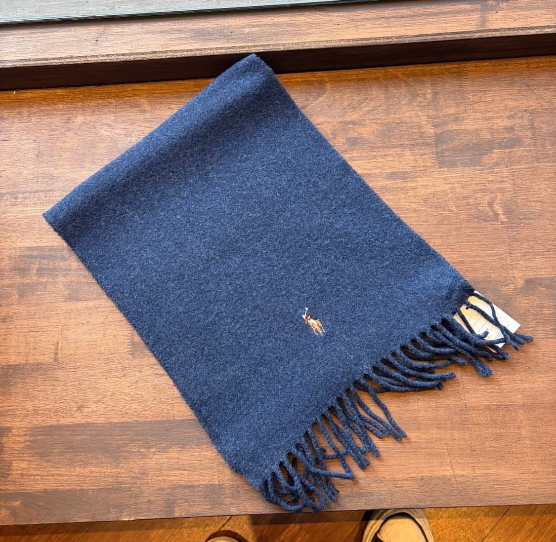15492 - 폴로 랄프로렌 블루 울 머플러 (램스 울 100%) 상품이미지2