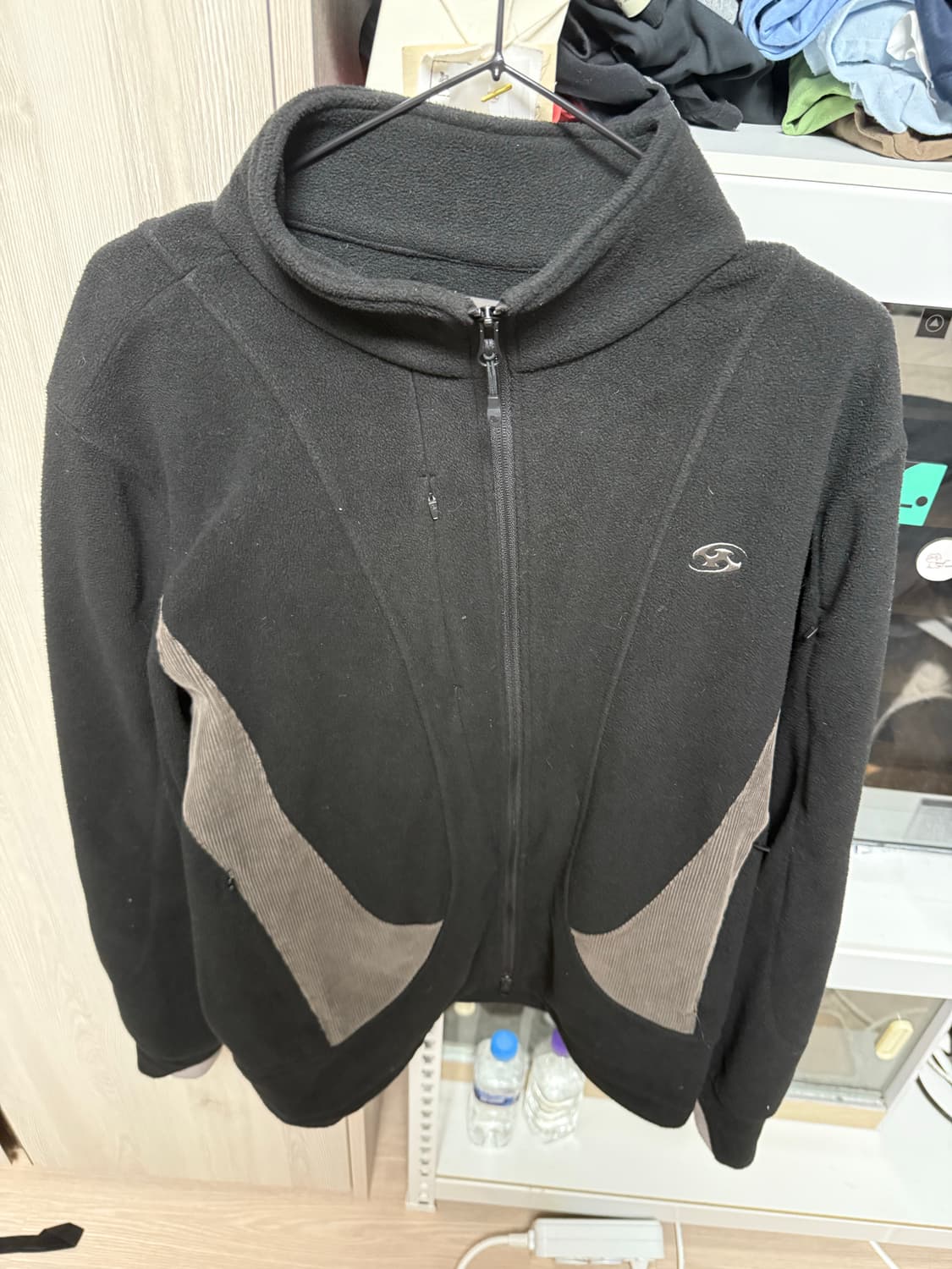 산산기어 플리스 자켓 블랙 24fw 상품이미지1