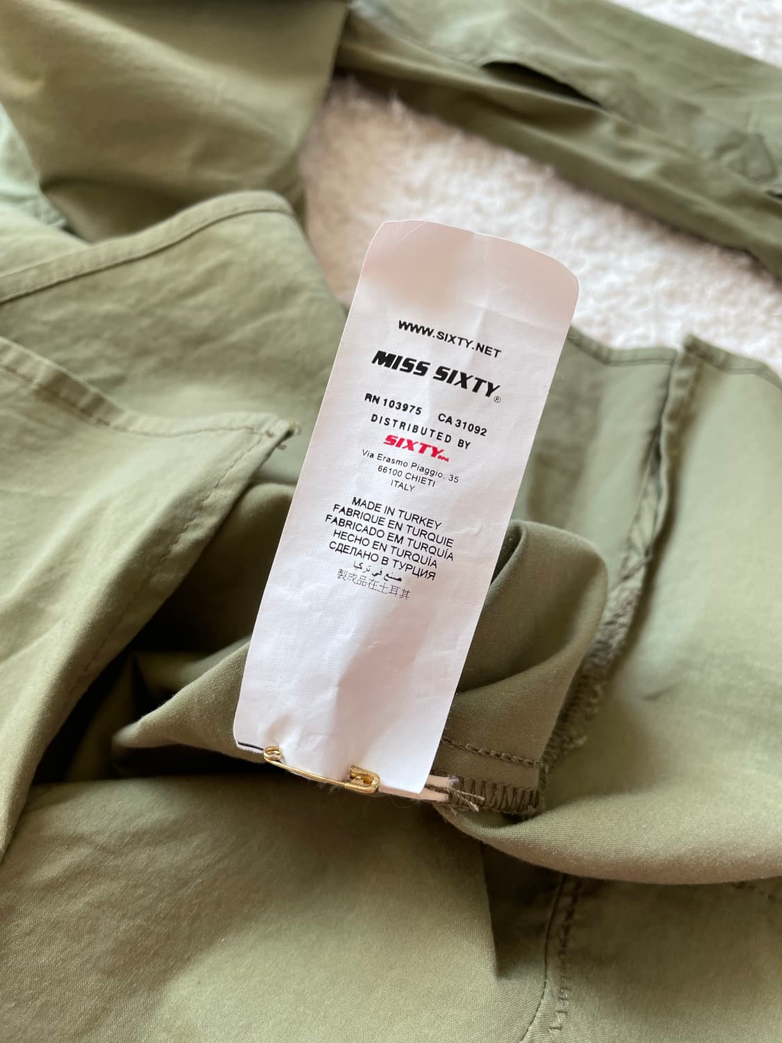 프론트 지퍼 셔링 셔츠 탑 상품이미지7