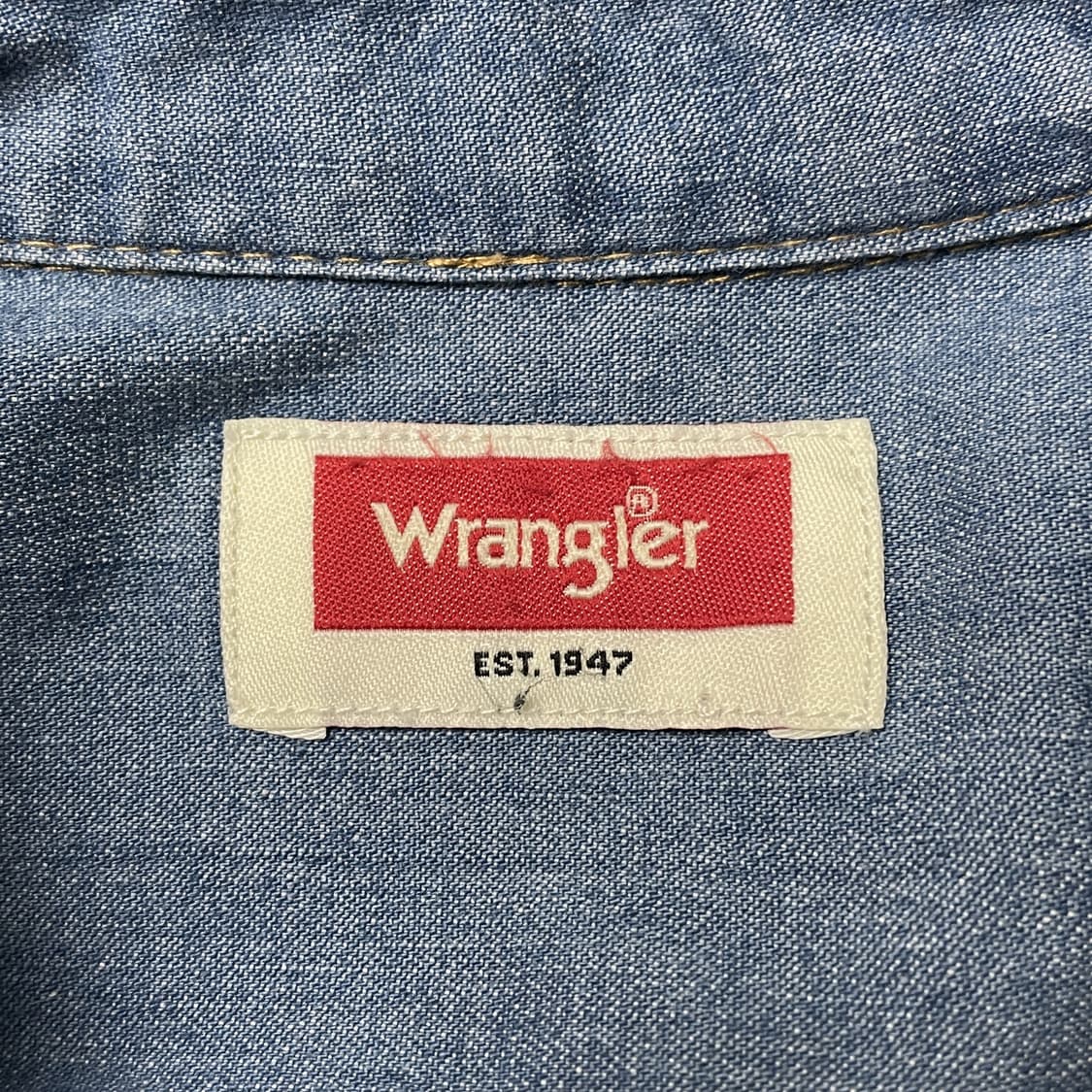 WRANGLER 랭글러 빈티지 데님 코튼셔츠 A00304 상품이미지9
