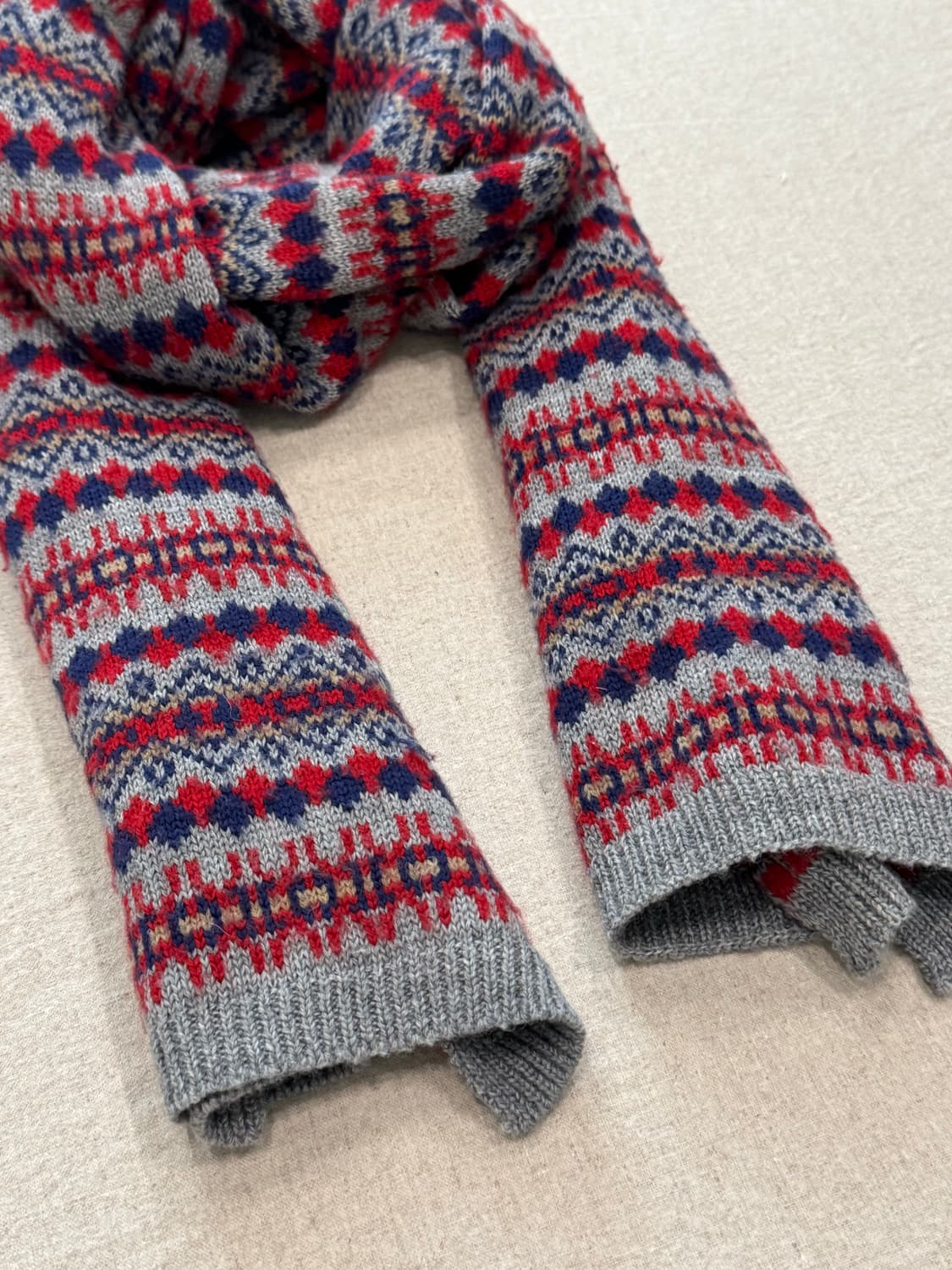 준야와타나베 노르딕 니트 머플러 상품이미지4