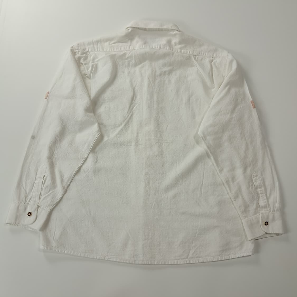 CK957 2XL OS 90s 독일판 롤업버튼 바바리안 시어서커 셔츠  상품이미지6