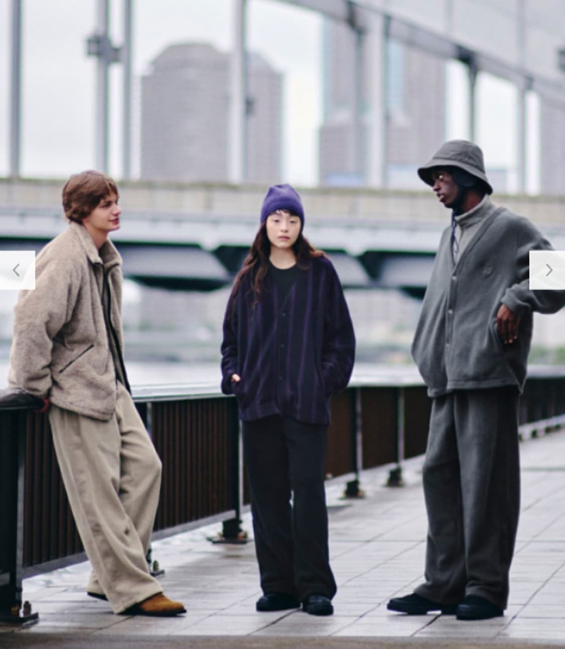 XL 105 새제품) 유니클로 X 니들스 후리스 플리스 가디건 블랙 상품이미지5