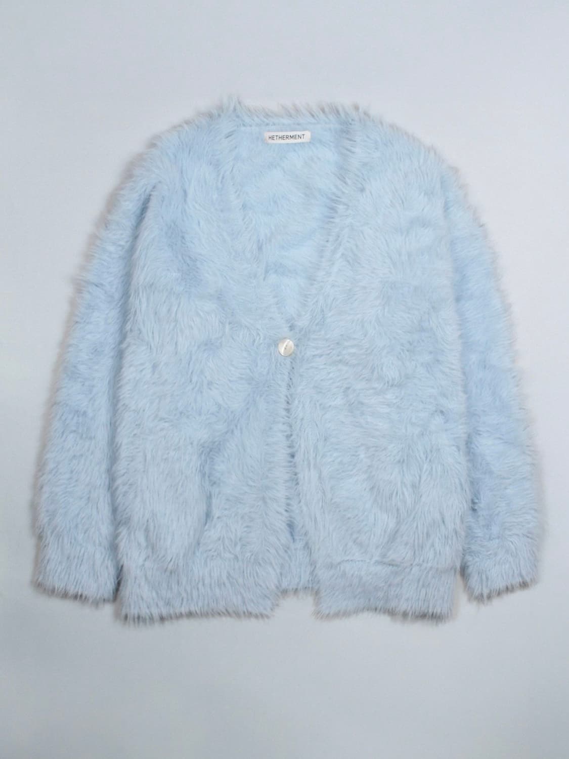 헤더먼트 테디가디건 아이스블루 새상품 상품이미지5