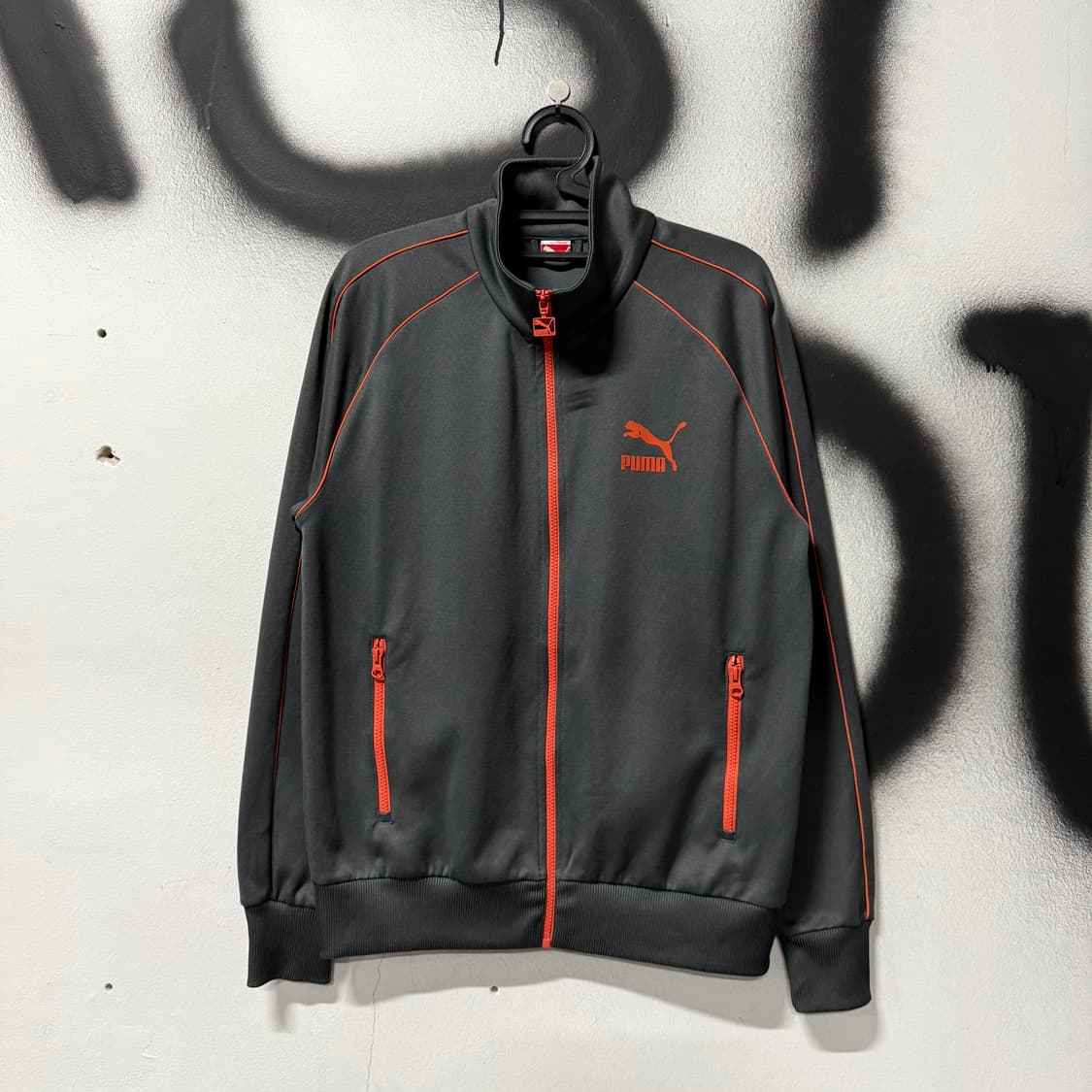 푸마 올드스쿨 프린팅 배색 집업 져지 자켓 상품이미지1