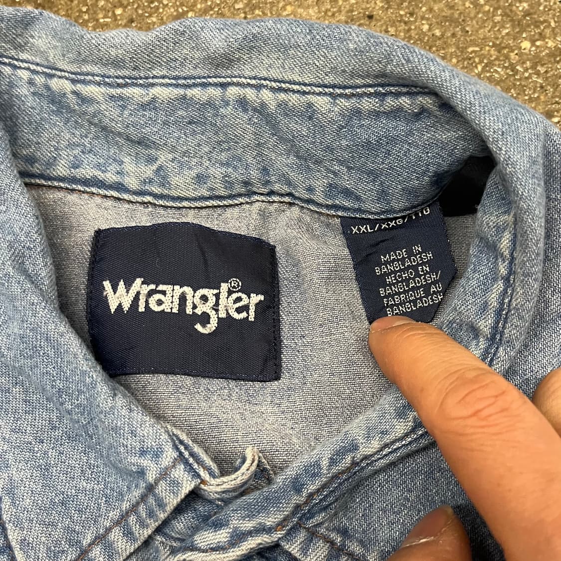 Wrangler 데님 웨스턴 셔츠 (110) 상품이미지5