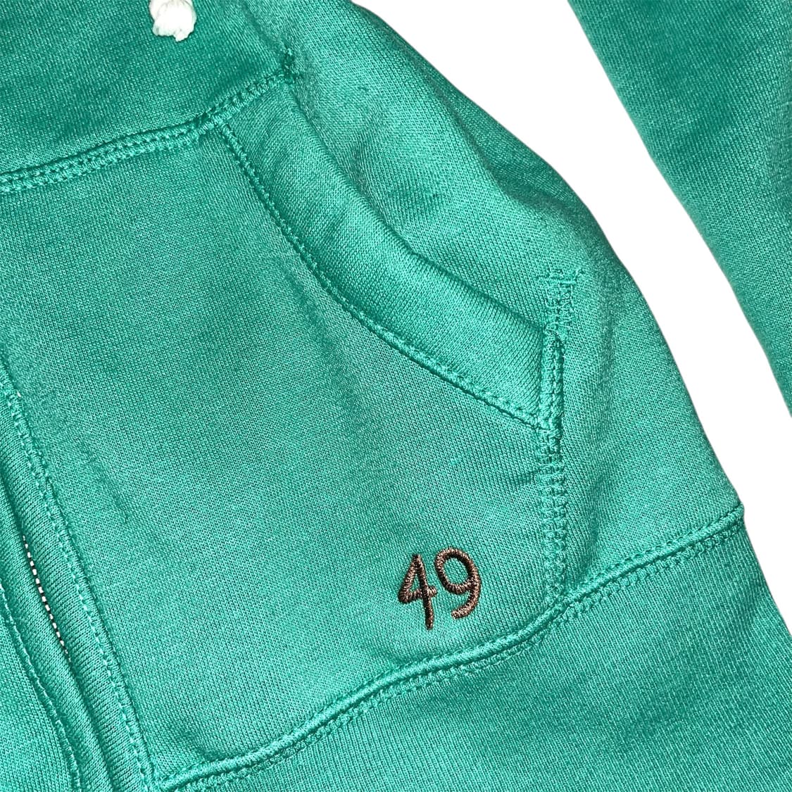 후아유 민트•브라운 후드집업 상품이미지2