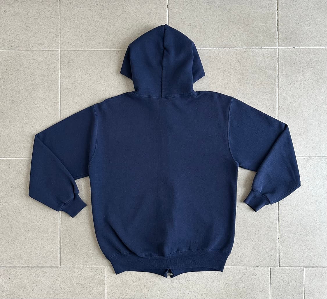 90s 빈티지 러셀 후드집업 네이비 L USA 상품이미지2