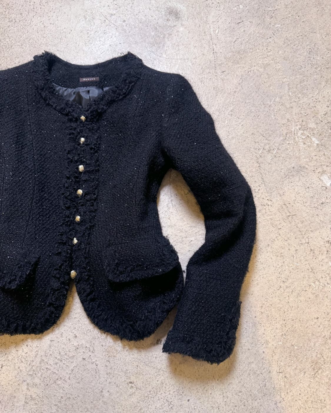 글리터 슬림핏 트위드 자켓 상품이미지2