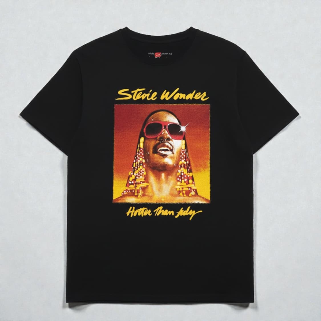 95~100)스티비원더 STEVIE WONDER 투어 프린트 반팔 상품이미지1