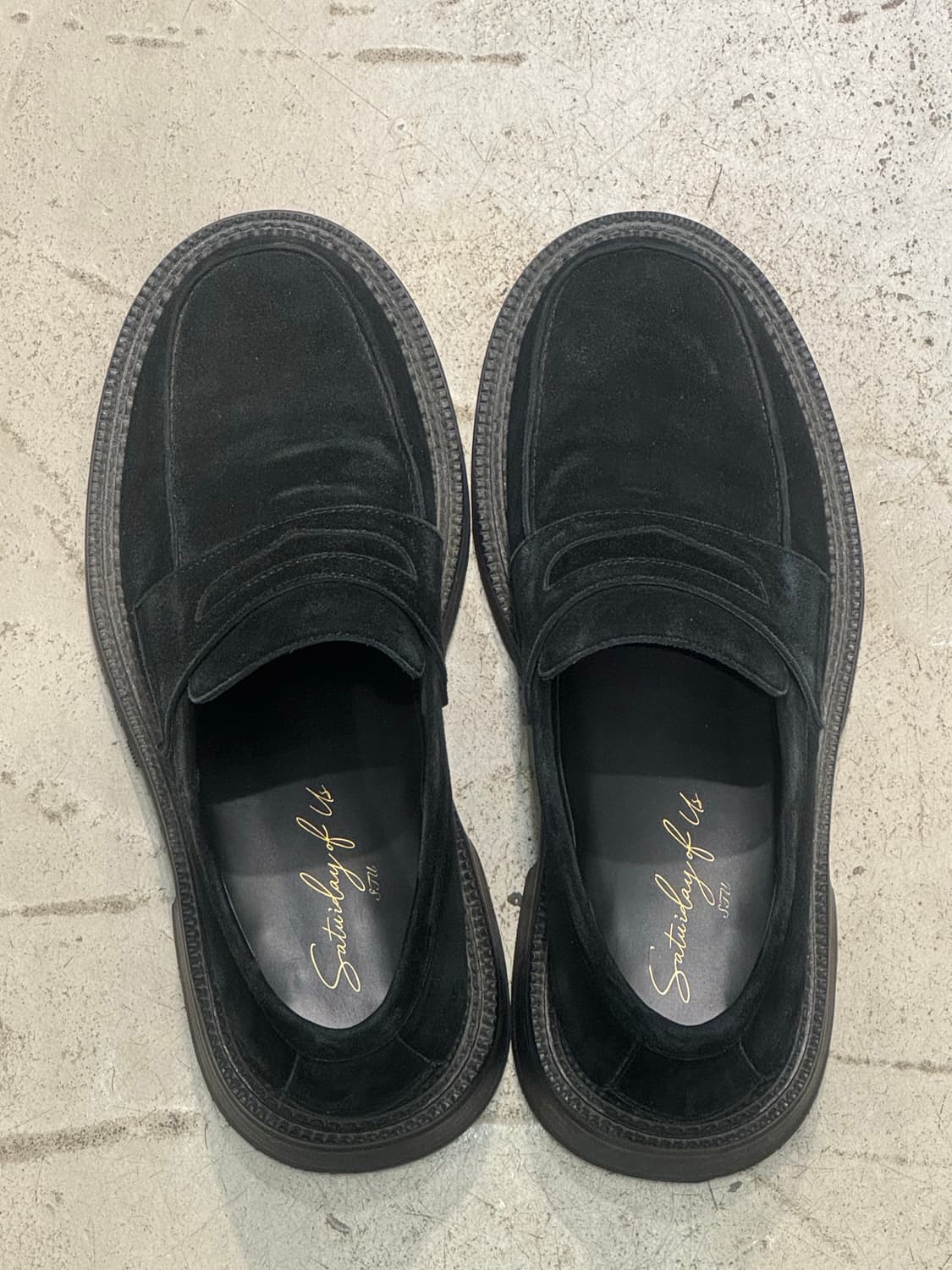 [43]stu 에스티유 스웨이드 블랙 로퍼 상품이미지1