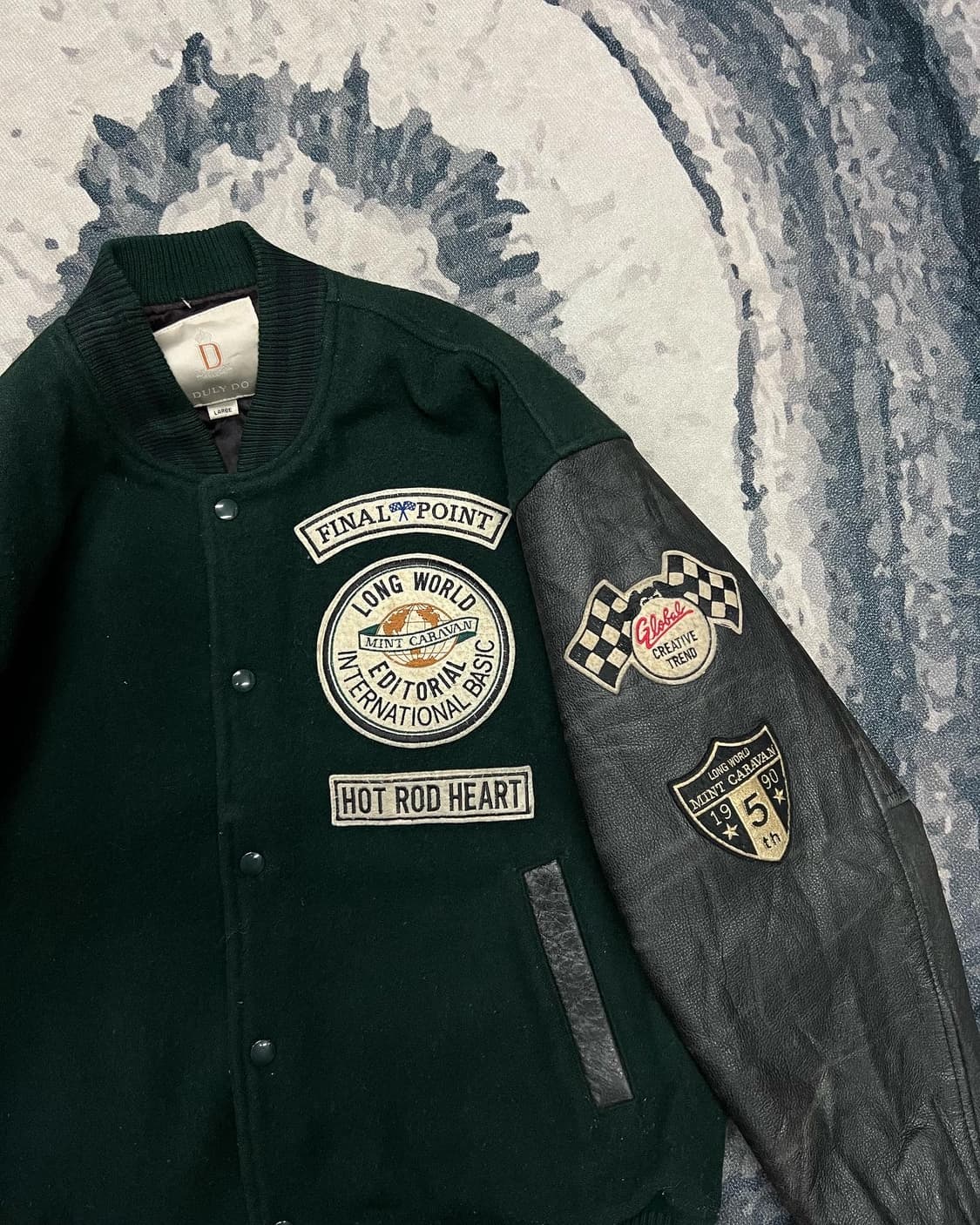 DULY DO WOOL LEATHER VARSITY 상품이미지6