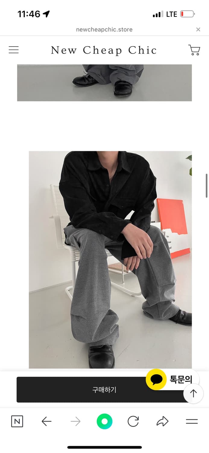 뉴치프시크 웨스턴 코듀로이 셔츠 상품이미지2