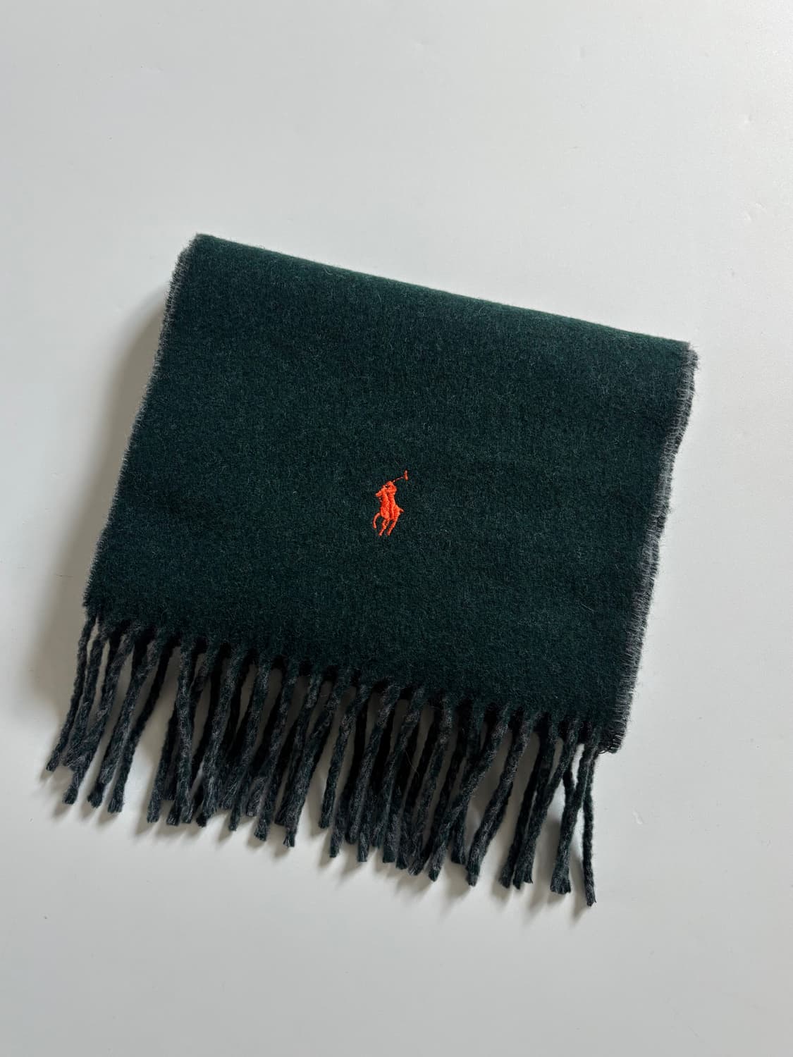 Polo 폴로 랄프로렌 그린-차콜 울 머플러 상품이미지1