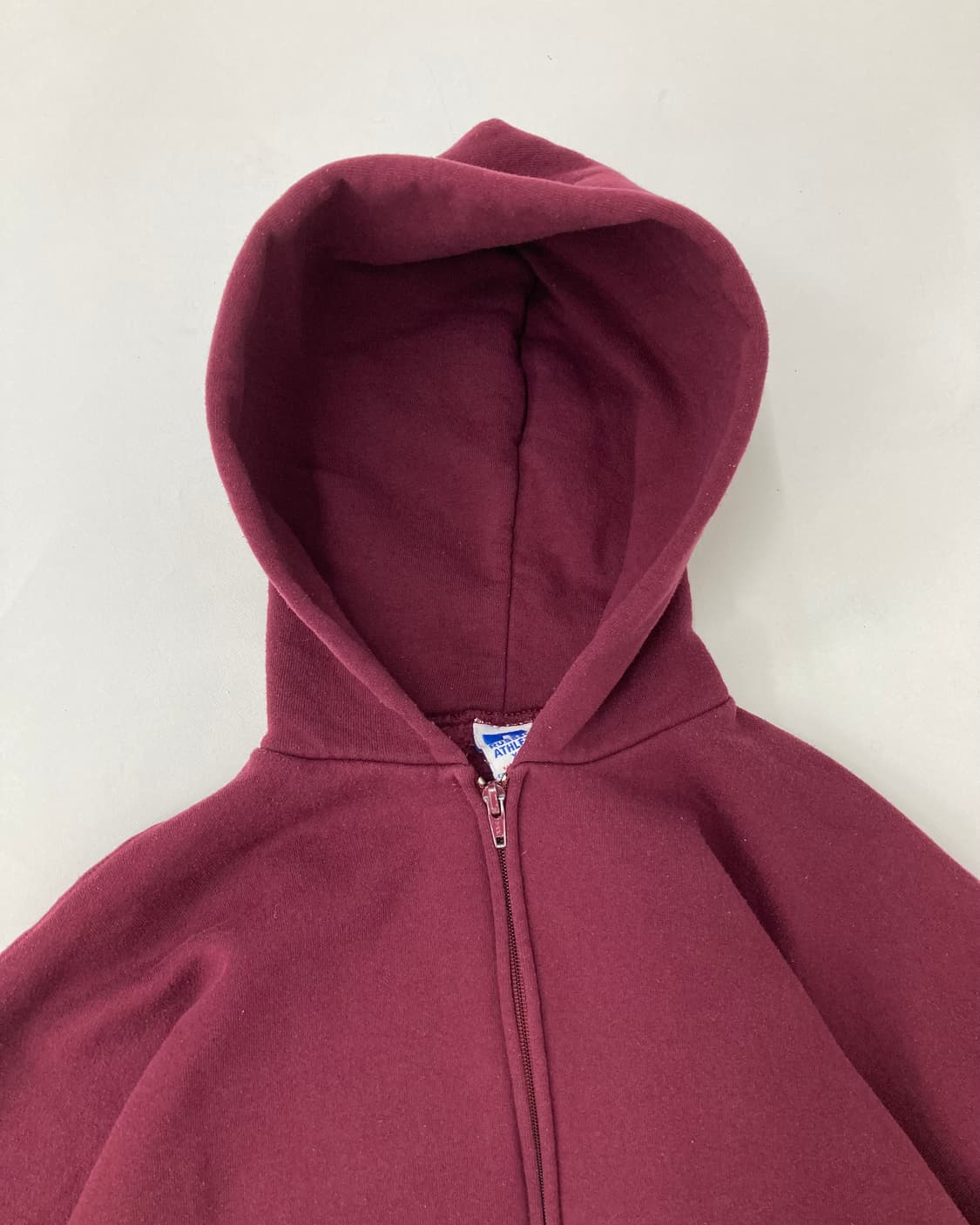 90s Russell Zip Up Hoodie (burgundy) 상품이미지6
